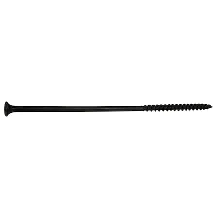 Buildright Drywall Screw, #10 x 6 in, Steel, Flat Head Phillips Drive, 32 PK 52627
